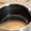 RVS steelpan met hybride oppervlak met deksel Ø 16 cm (1,2 l)
