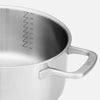 Lage pan van vijflaags roestvrij staal met deksel Ø 24 cm (4 l)