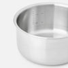 Steelpan van meerlaags roestvrij staal met deksel zonder klinknagels Ø 16 cm (1,2 l)