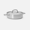 Tegame-pan van meerlaags roestvrij staal met deksel, zonder klinknagels Ø 28 cm (4 l)