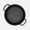 Geëmailleerde gietijzeren pan met deksel Ø 26 cm (6 l), zwart