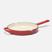 Geëmailleerde gietijzeren pan zonder deksel, Ø 26 cm, rood