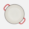 Geëmailleerde gietijzeren Tegame-pan met deksel Ø 26 cm (3,5 l), rood
