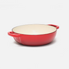 Geëmailleerde gietijzeren Tegame-pan met deksel Ø 26 cm (3,5 l), rood