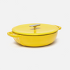 Geëmailleerde gietijzeren Tegame-pan met deksel Ø 26 cm (3,5 l), geel