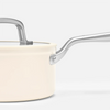 Steelpan met keramische anti-aanbaklaag Meda 3.0 en deksel Ø 20 cm (2,4 l), crème