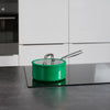 Steelpan met keramische anti-aanbaklaag Meda 3.0 en deksel Ø 20 cm (2,4 l), groen