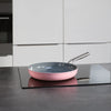 Koekenpan met keramische anti-aanbaklaag Meda 3.0 zonder deksel Ø 30 cm, roze