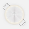 Tegame-pan met keramische anti-aanbaklaag Meda 3.0 en deksel Ø 28 cm, crème