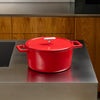Kookpan Mattia 3.0, Ø 26 cm (5,5 l) - Geëmailleerde gietijzeren kookpan met deksel, rood
