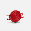 Geëmailleerde gietijzeren braadpan Mattia 3.0 met deksel Ø 20 cm (2 l), rood