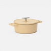 Geëmailleerde gietijzeren braadpan Mattia 3.0 met deksel Ø 20 cm (2 l), crème
