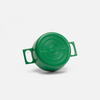 Kookpan Mattia 3.0, Ø 20 cm (2 l) - Geëmailleerde gietijzeren kookpan met deksel, groen