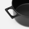 Geëmailleerde gietijzeren braadpan Mattia 3.0 met deksel Ø 26 cm (5,5 l), zwart