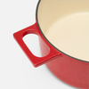 Geëmailleerde gietijzeren braadpan Mattia 3.0 met deksel Ø 26 cm (5,5 l), rood