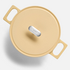 Geëmailleerde gietijzeren braadpan Mattia 3.0 met deksel Ø 26 cm (5,5 l), crème
