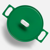 Geëmailleerde gietijzeren braadpan Mattia 3.0 met deksel Ø 26 cm (5,5 l), groen