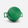 Geëmailleerde gietijzeren braadpan Mattia 3.0 met deksel Ø 26 cm (5,5 l), groen