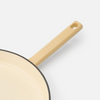 Geëmailleerde gietijzeren koekenpan Mattia 3.0 zonder deksel Ø 26 cm, crème