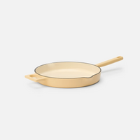 Geëmailleerde gietijzeren koekenpan Mattia 3.0 zonder deksel Ø 26 cm, crème