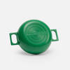Geëmailleerde gietijzeren tegame pan Mattia 3.0 met deksel Ø 26 cm, groen