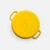 Geëmailleerde gietijzeren pan met deksel Ø 26 cm (6 l), geel