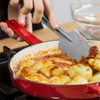 Geëmailleerde gietijzeren pan zonder deksel, Ø 26 cm, zwart