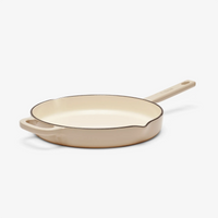 Geëmailleerde gietijzeren pan zonder deksel, Ø 26 cm, crème