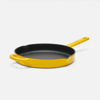 Geëmailleerde gietijzeren pan zonder deksel, Ø 26 cm, geel