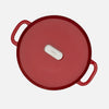 Geëmailleerde gietijzeren Tegame-pan met deksel Ø 26 cm (3,5 l), rood
