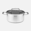 RVS kookpan met hybride oppervlak met deksel Ø 20 cm (3 l)