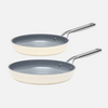 Set koekpannen met keramische anti-aanbaklaag Meda 3.0 Ø 26 cm en Ø 30 cm, crème, 2-delig