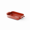 Terra aardewerken ovenschaal 24 x 18 cm, rood