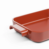 Terra aardewerken ovenschaal 24 x 18 cm, rood