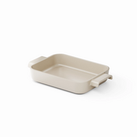 Terra aardewerk ovenschaal 24 x 18 cm, crème